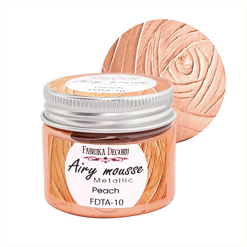 Airy mousse metallic, color Peach