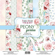 набор скрапбумаги peony garden 20x20 см, 10 листов