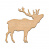  Art board Deer 25х23 cm