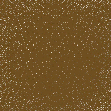 Sheet of single-sided paper embossed with silver foil, pattern Silver Mini Drops, color Milk chocolate 12"x12"