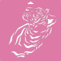 Stencil for decoration XL size (30*30cm), Tiger, #222