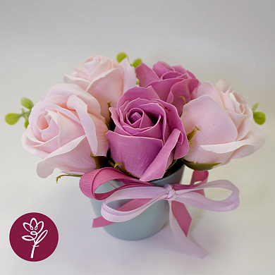 floristic interior composition "compliment", 150 x 150 x 140 mm 