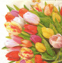 Serwetka do decoupage "Bukiet tulipanów"