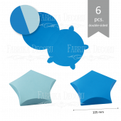 Набор картонных заготовок #001 color_Blue-light blue Набор картонных заготовок #001 color_Blue-light blue