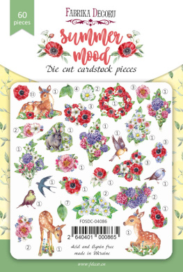набор высечек, коллекция summer mood, 60 шт - 2