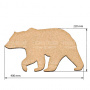  Art board Bear 1 40х22 cm - 0