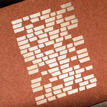 Stencil for crafts 15x20cm "Cтара цегла" #032 - 2 Stencil for crafts 15x20cm "Cтара цегла" #032 - 2