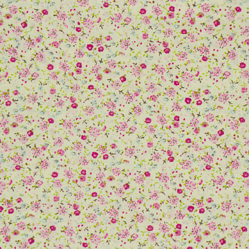 Stoffzuschnitt 35X80 Blumendruck rosa