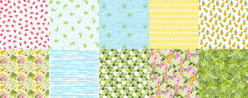 Double-sided scrapbooking paper set Tropical paradise 12"x12", 10 sheets - 2 Double-sided scrapbooking paper set Tropical paradise 12"x12", 10 sheets - 2