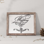 Szablon uniwersalny XL, 30x30cm, Monogram ślubny #068
