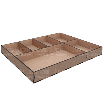 Mix box-Organizer 6 cells, 30х30x3,3sm