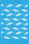 трафарет многоразовый 15x20см зонтики фон #225 фабрика декору