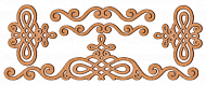 set of mdf elements for decorating #14