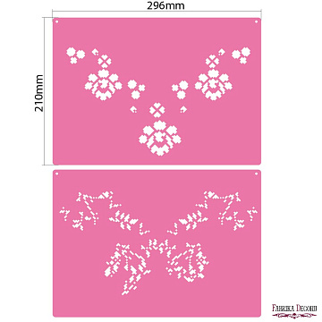 Multilayer stencil, multipurpose, (30*21cm), Ornament #154