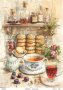 Decoupage card #0854, 29,7x42cm