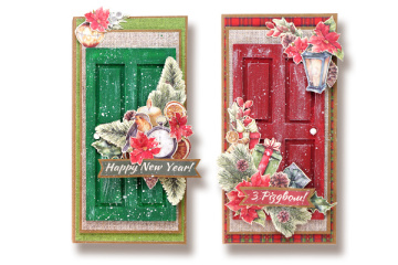 Chipboard embellishments set, Doors with decoration, 10х15 см, #830 - 2