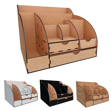 Desktop organizer kit for brushes, cosmetic accessories, stationery or drawing accessories #015