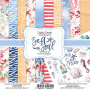 Double-sided scrapbooking paper set Sea soul 8"x8" 10 sheets