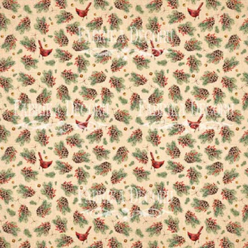 Sheet of double-sided paper for scrapbooking "Our warm Christmas-4" 20,5х20,5 - 2