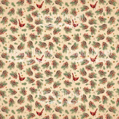 лист двусторонней бумаги для скрапбукинга "our warm christmas-4" 20,5х20,5 см - 2