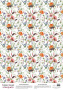 Deco vellum colored sheet Summer meadow Butterflies, A3 (11,7" х 16,5")