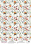 deco vellum colored sheet summer meadow butterflies, a3 (11,7" х 16,5")
