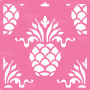 Stencil for decoration XL size (30*30cm), Pineapple ornament #050