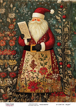 Decoupage card «Christmas Tale» #000757, 21cm x 29,7cm