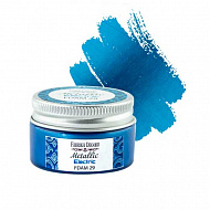 краска металлик, цвет электрик 30 мл фабрика декору