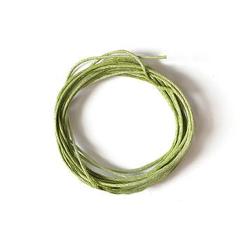 Round wax cord, d=1mm, color Light green