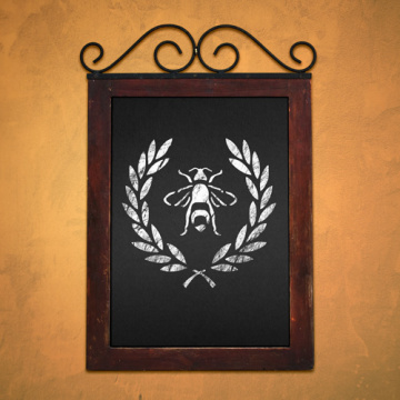 Stencil for decoration XL size (30*30cm), Monogram with a bee #060 - 2