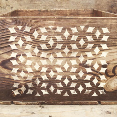 трафарет многоразовый 15x20см фоновый ромбики #342 фабрика декору - 2 трафарет многоразовый 15x20см фоновый ромбики #342 фабрика декору - 2