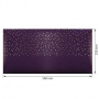 Stück PU-Leder zum Buchbinden mit Goldmuster Golden Drops Violett, 50 cm x 25 cm