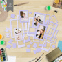 Set of cardboard photo frames #1, Purple, 39 pcs - 1