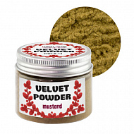 Velvet powder, color mustard, 50 ml