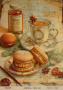 Kraft Decoupage Papier 21x29,7cm, “Botanica Vintage”, #0038