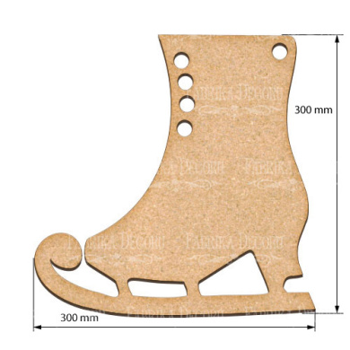  Art board Ice skate 30х30 cm - 2