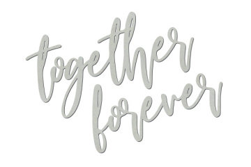 Chipboard "Together forever" #421 - 2