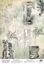 Деко веллум (лист кальки с рисунком) Vintage Countryside, А3 (29,7см х 42см)