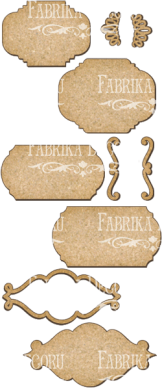 set of mdf ornaments for decoration #111 - 2