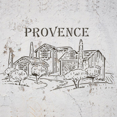 трафарет многоразовый xl (30х30см), прованс #042 фабрика декору - 2