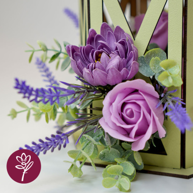 floristic interior composition "summer memories", 360 x 260 x 300 mm  - 2