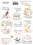Set of stickers 12 pcs Orchid song 172