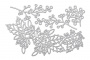 Набор чипбордов Пуансетия 10х15 см #622