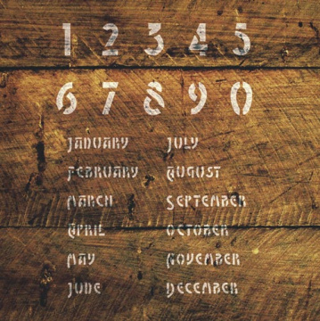 Stencil for crafts 15x20cm "Calendar Ukrainian" #284 - 2