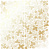 лист односторонней бумаги с фольгированием, дизайн golden winterberries white, 30,5см х 30,5см
