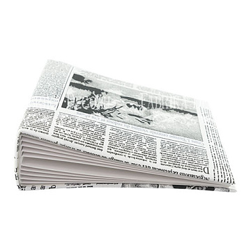 Blank album with a soft fabric cover Newspaper 20сm х 20сm