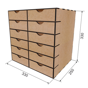 Desk organizer kit for storing stationery, cosmetics or creative materials #272 - 2