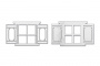 3d-чипборд окно со ставнями 10х15 см #578 