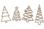 Spanplatten setzen Weihnachtsbäume #648